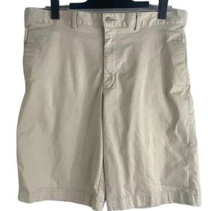 Banana Republic Fulton Skinny Chino Shorts Mens Size 36 Khaki